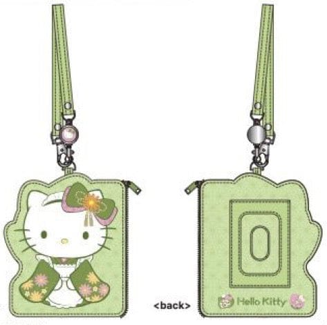 Hello Kitty Matcha Green Kimono Hard Case with ID Holder & Retractable –  Kawaii Gifts