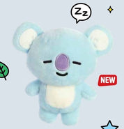 Aurora BT21 10" Plush: Van, Tata, Koya, RJ, Shooky, Mang, Chimmy, Cooky Koya Kawaii Gifts