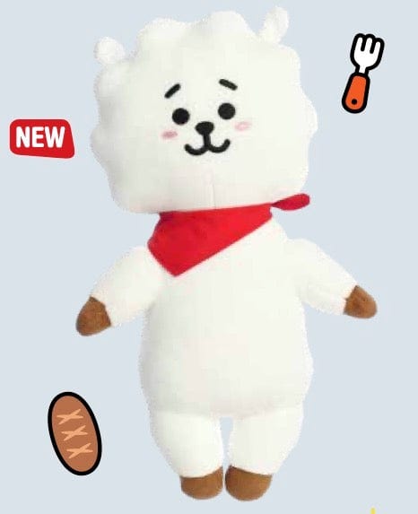 Aurora BT21 10" Plush: Van, Tata, Koya, RJ, Shooky, Mang, Chimmy, Cooky RJ Kawaii Gifts 092943442108