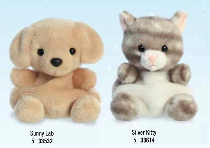 cat palm pal Sunny Lab & SIlver Kitty Palm Pals 5" Plush