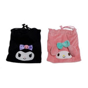 BeeCrazee Kuromi & My Melody Drawstring Bags Kawaii Gifts