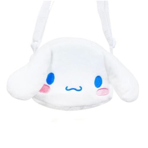 BeeCrazee Sanrio Friends Plushy Faces CROSSBODY BAGS Cinnamoroll Kawaii Gifts 8809604162570