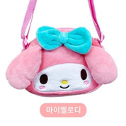 BeeCrazee Sanrio Friends Plushy Faces CROSSBODY BAGS My Melody Kawaii Gifts 8809604162587