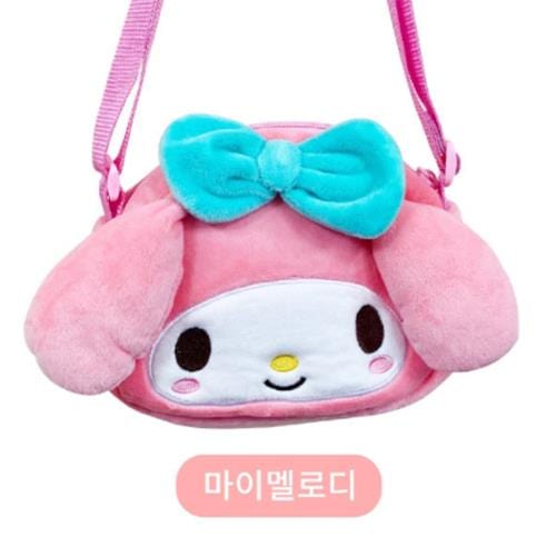 BeeCrazee Sanrio Friends Plushy Faces CROSSBODY BAGS My Melody Kawaii Gifts 8809604162587