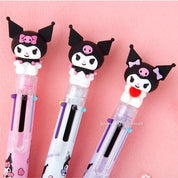 BeeCrazee Kuromi Mascot 6-Color Mechanical Pens Kawaii Gifts 8809701046001