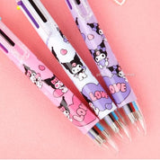 BeeCrazee Kuromi Mascot 6-Color Mechanical Pens Kawaii Gifts 8809701046001
