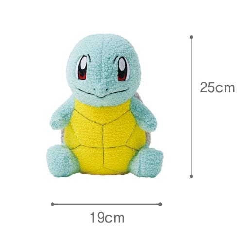 Squirtle Plush Pencil Case with 3 Pokemon Pencils and Erasers