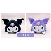 BeeCrazee Sanrio 10" Reversible Plush Hello Kitty, My Melody, Kuromi Cinnamoroll, Pompompurin Kuromi Kawaii Gifts 8809604163447