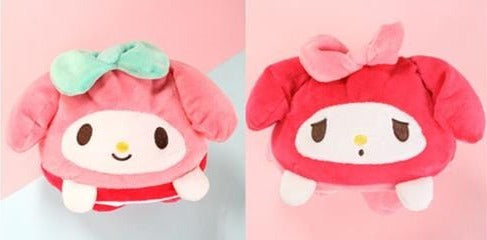 BeeCrazee Sanrio 6.5" Reversible Plush Hello Kitty, My Melody, Kuromi Cinnamoroll, Pompompurin My Melody Kawaii Gifts 8809604163188