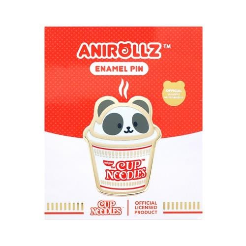 BeeCrazee Anirollz - Cup Noodles Pandaroll Enamel Pin Kawaii Gifts 810043600132