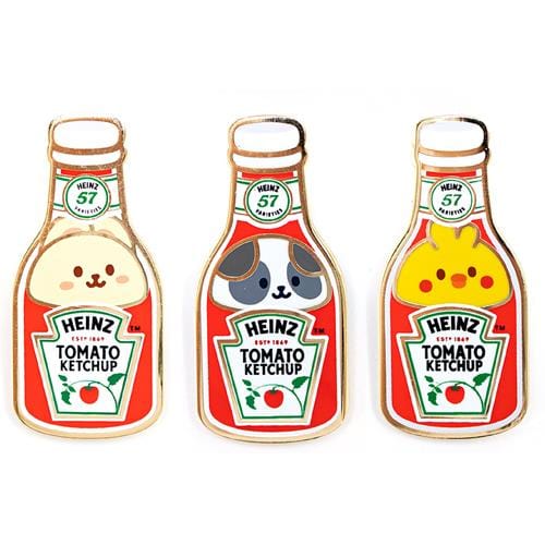 BeeCrazee Anirollz Heinz Bunniroll, Chickiroll & Pandaroll Enamel Pin Kawaii Gifts