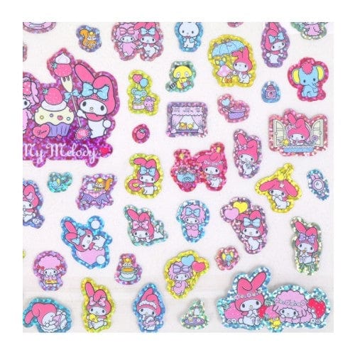 BeeCrazee My Melody & My Sweet Piano Hologram Stickers Kawaii Gifts 4901610000250
