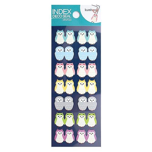 BeeCrazee OWL INDEX STICKER Kawaii Gifts 8804224170851