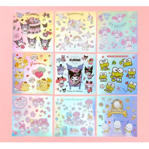 Sanrio Friends Stickers Washi Tape: Kuromi, My Melody, Pochacco, Cinnamoroll My Melody