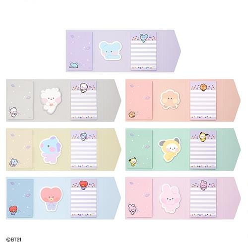 BeeCrazee BT21 Minini Folding Sticky Notes Kawaii Gifts
