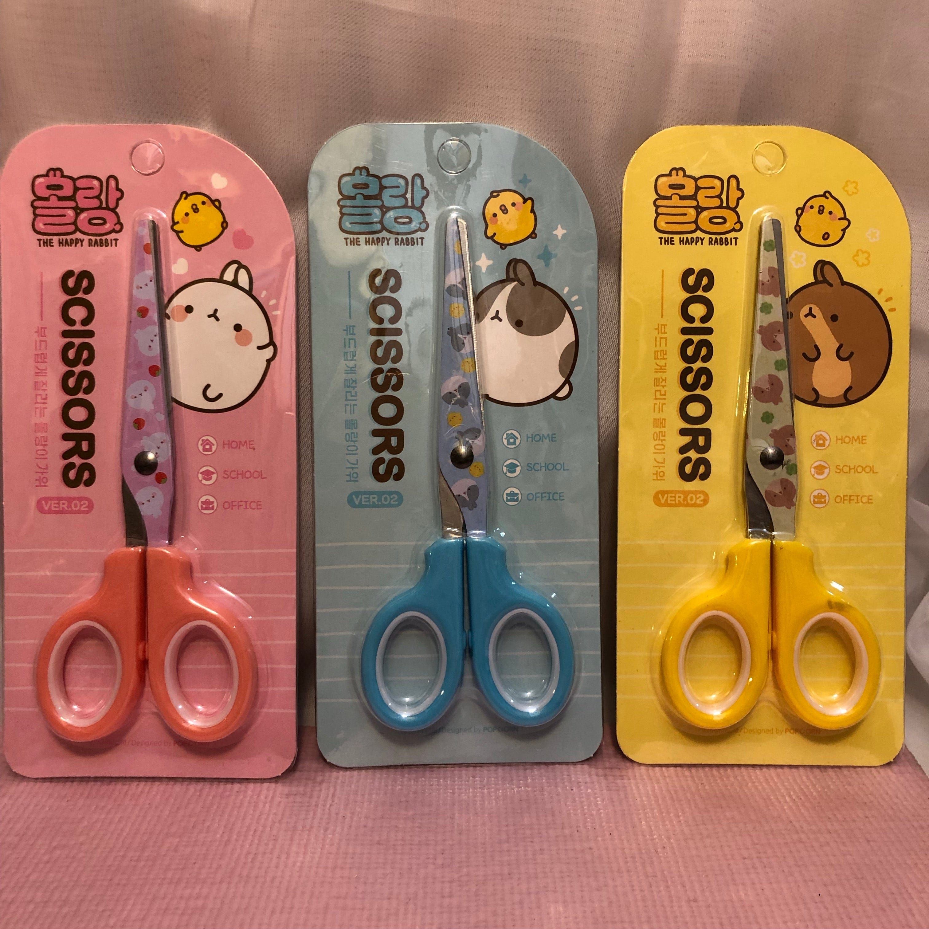 Children Scissors Cute Kawaii Rabbit School Scissors for DIY Scrapbook  Paper Diary Craft Decorating Tools Office School