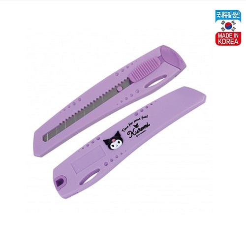 BeeCrazee Sanrio Friends Box Cutters: My Melody, Kuromi, Hello Kitty, Pochacco, Pompompurin, Cinnamoroll Kuromi Kawaii Gifts 8801869700122