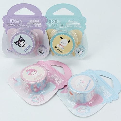 BeeCrazee Sanrio Friends Stickers Washi Tape: Kuromi, My Melody, Pochacco, Cinnamoroll Kawaii Gifts
