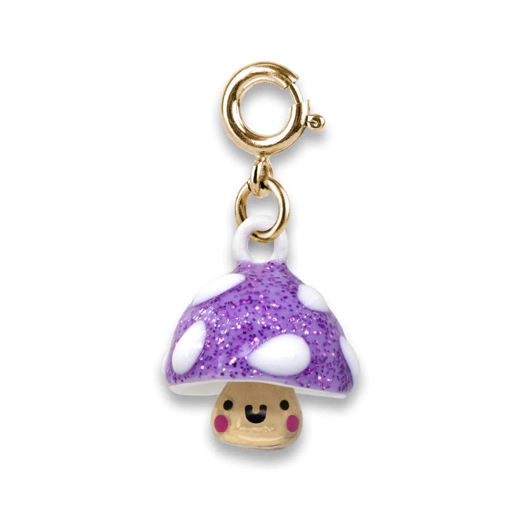 Charm It Gold Glitter Mushroom Charm Kawaii Gifts 794187090878