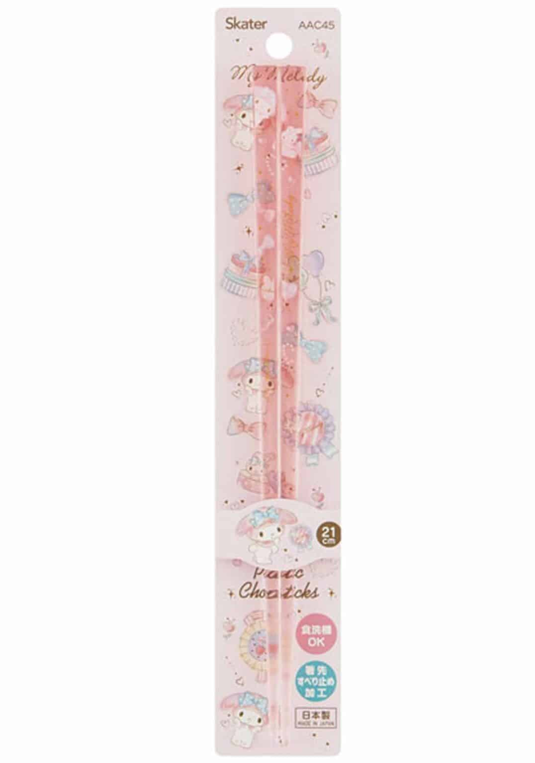 Clever Idiots Sanrio Friends Chopsticks: Cinnamoroll, Hello Kitty, My Melody, Pompompurin My Melody Kawaii Gifts 4973307521904