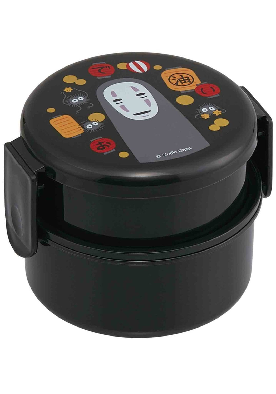 Clever Idiots Spirited Away 2-Layered Round Bento Lunch Box with Fork Kawaii Gifts 4973307547447