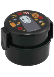 Clever Idiots Spirited Away 2-Layered Round Bento Lunch Box with Fork Kawaii Gifts 4973307547447