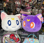 Clever Idiots Sailor Moon Luna & Artemis Cat Mochi Plush Pillows Kawaii Gifts