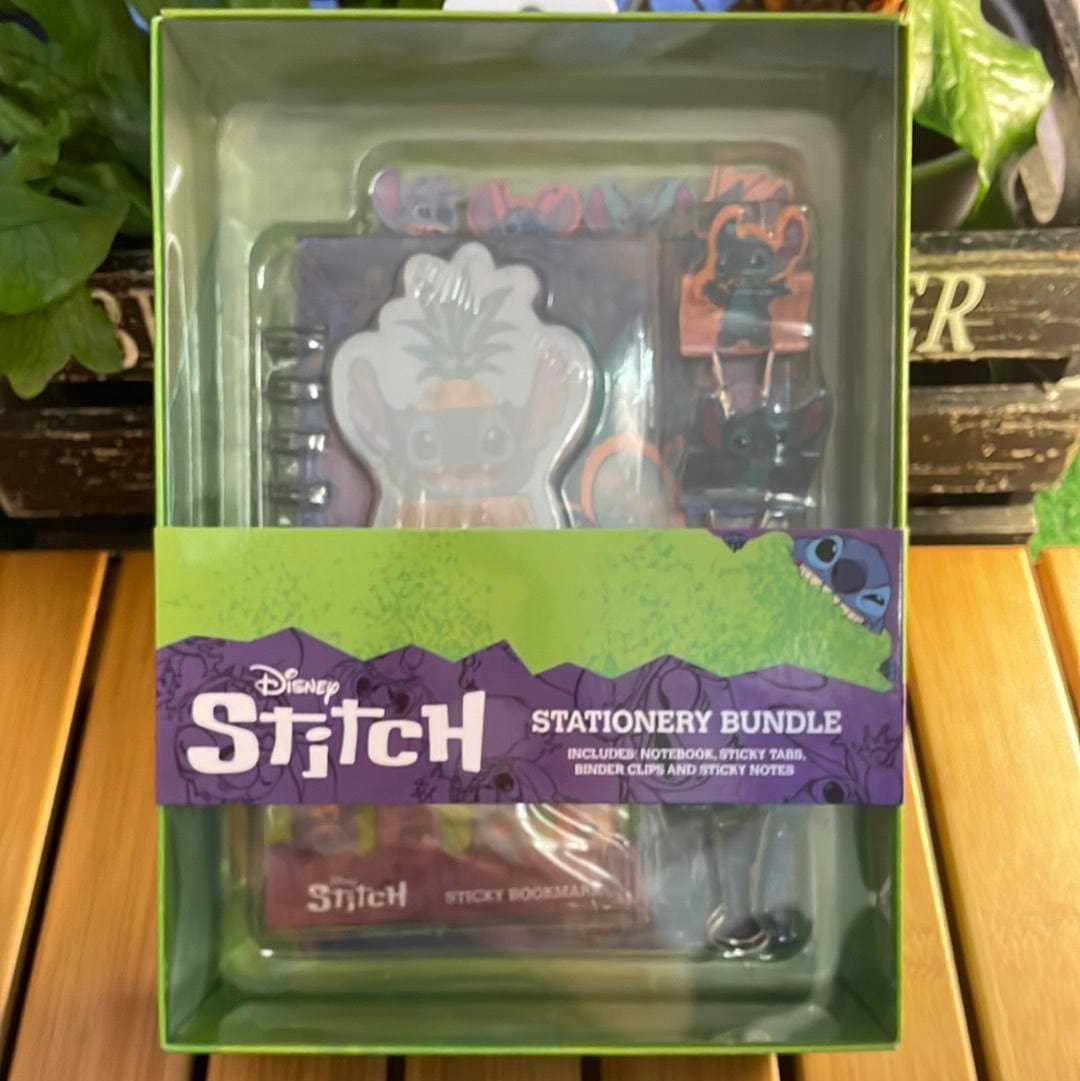 Culture Fly Lilo And Stitch Notebook, Sticky Notes & Binder Clips Stationery Gift Set Kawaii Gifts