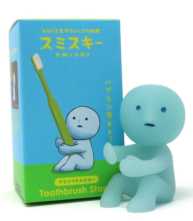 Dreams USA Smiski Toothbrush Stand 3" GID Figures Smiski Protecting Kawaii Gifts 4542202662298