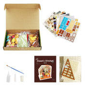 Hands Craft Jason's Kitchen DIY Miniature Dollhouse Kit Kawaii Gifts 819887023244