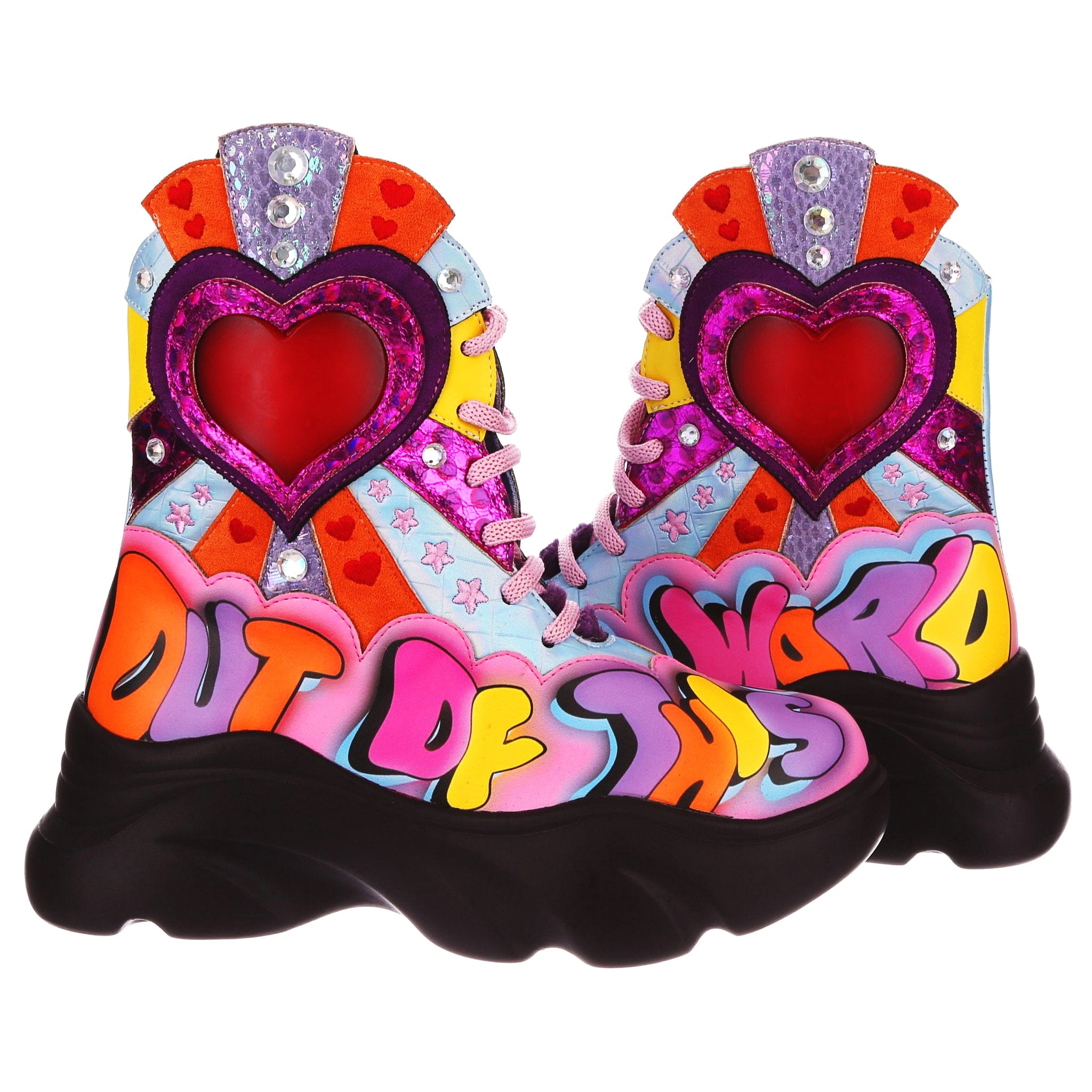 Irregular Choice Galaxy of Love Boots by Irregular Choice Kawaii Gifts