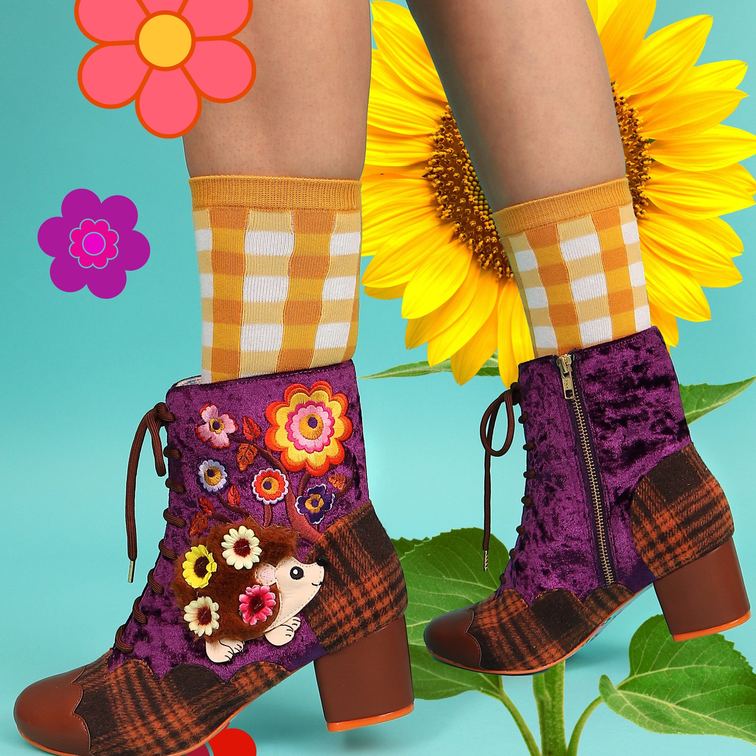Irregular Choice Hedge Hugs Boots by Irregular Choice Kawaii Gifts