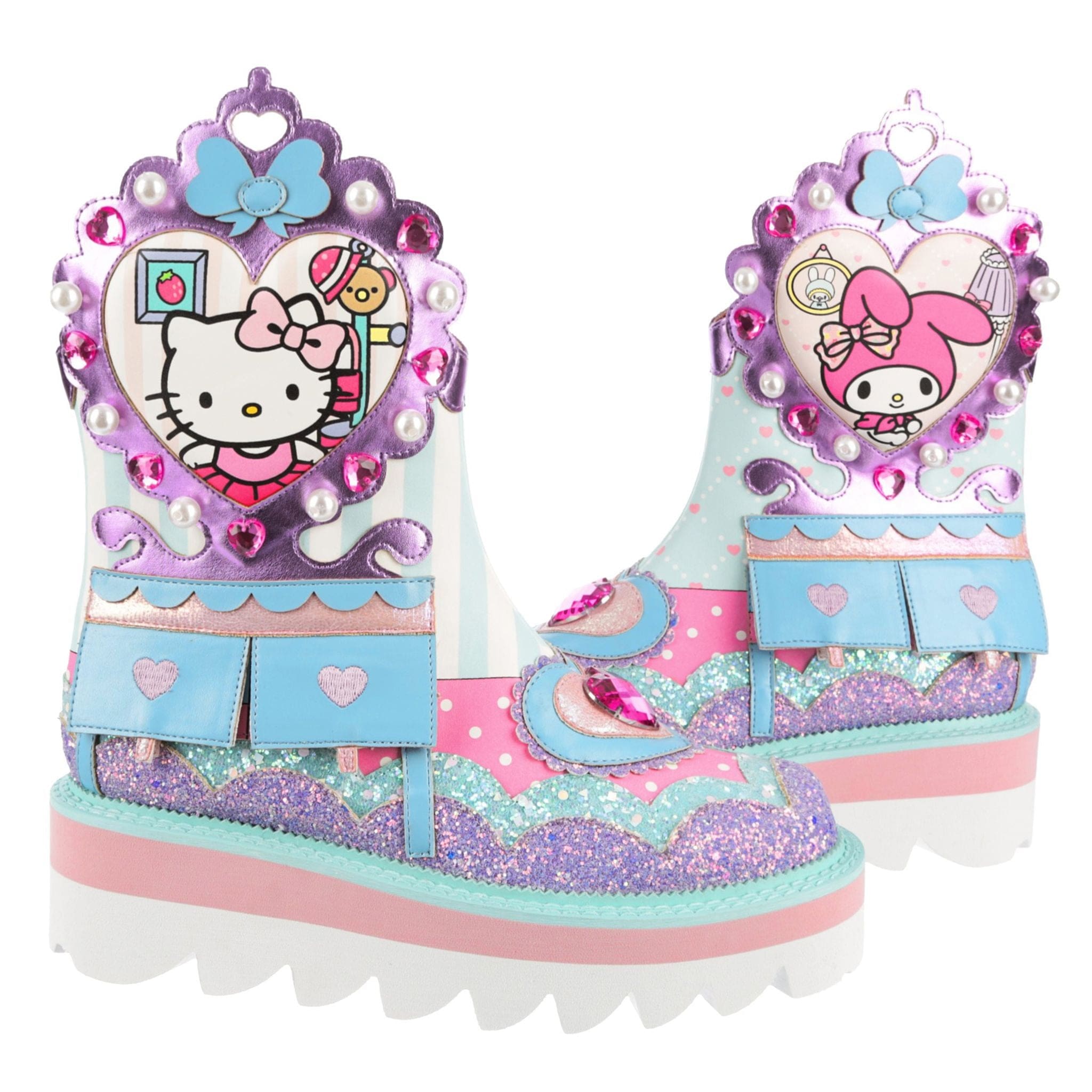 Irregular Choice Hello Kitty & My Melody Just Be You! Boots Kawaii Gifts