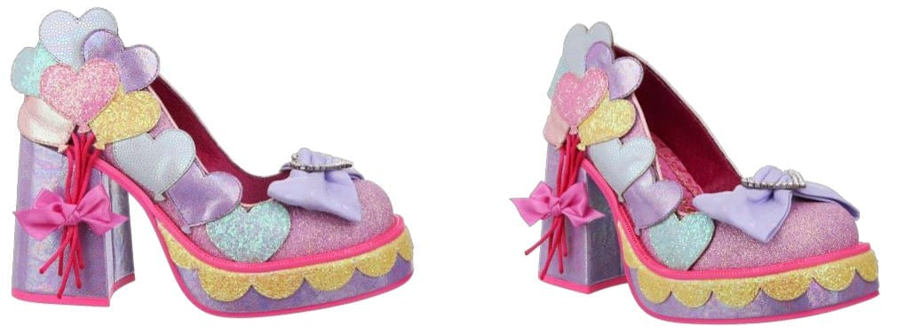 Irregular Choice Irregular Choice Balloons And Cake Lilac Platform Heels Kawaii Gifts