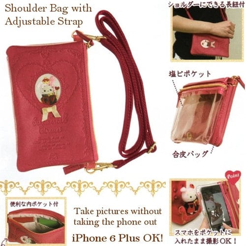 San-X Sentimental Circus Queen of Hearts iPhone 6 Plus Shoulder Bag with Adjustable Strap