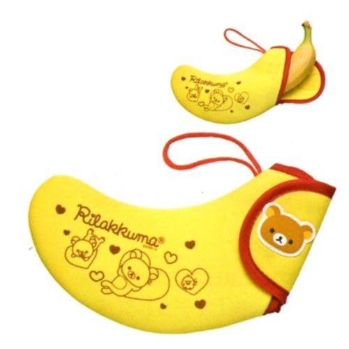San-X Rilakkuma Relax Bear Banana Pouch