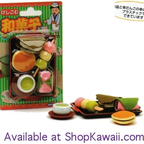 Iwako Japanese Desserts 5-Piece Eraser Set