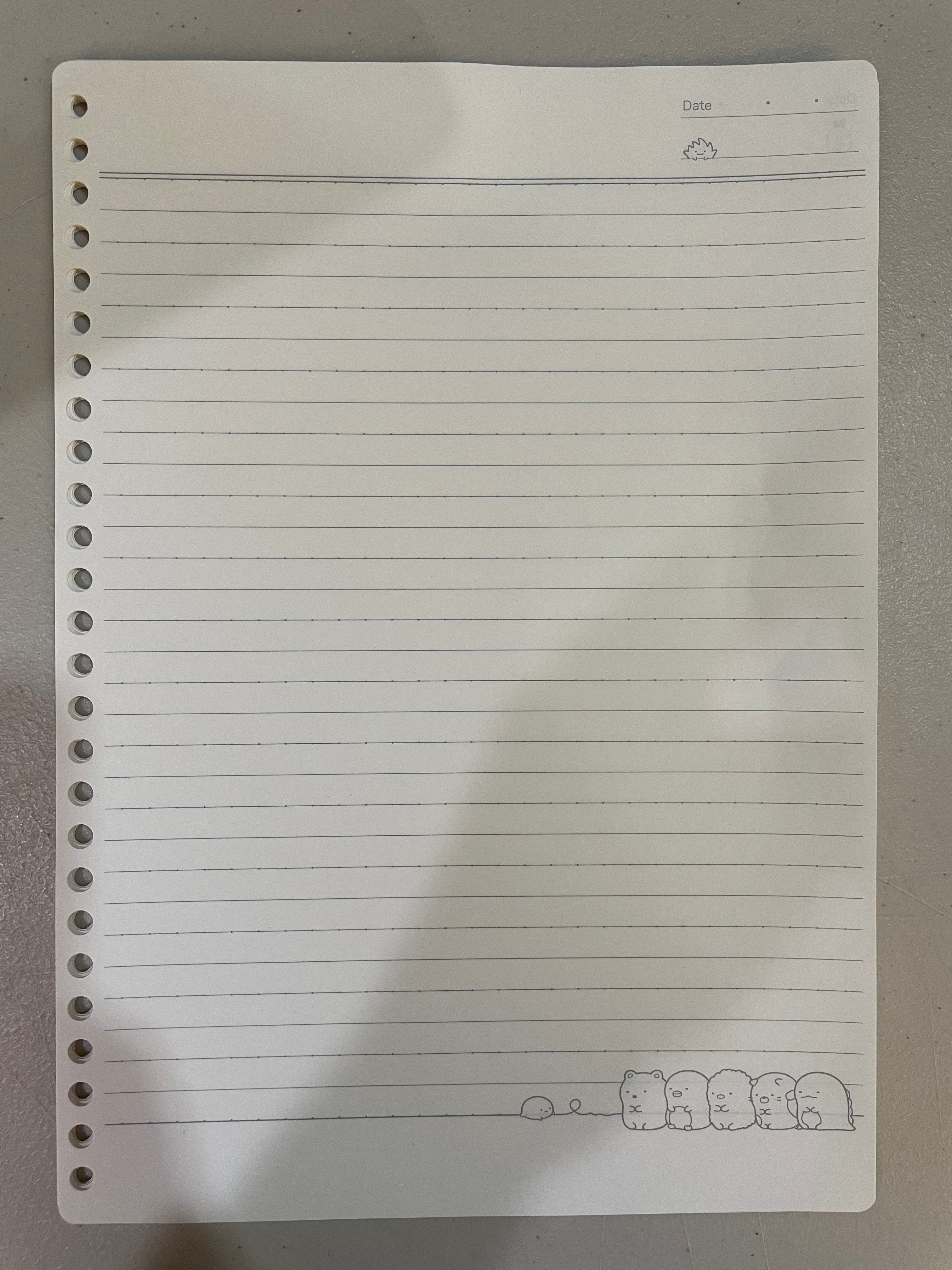 Kawaii Import Blue Sumikko Gurashi B5 Size Paper Holder with Snap Kawaii Gifts 4974413672689