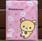 Kawaii Import Korilakkuma Always Relaxed 6 + 1 Sliding Zip Lock Pockets A4 Plastic File Folder Kawaii Gifts 4974413674669