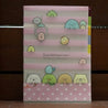 Kawaii Import Pink Stripes Sumikko Gurashi Claw Machine 5-Index A4 Plastic File Folder Kawaii Gifts 4974413670388