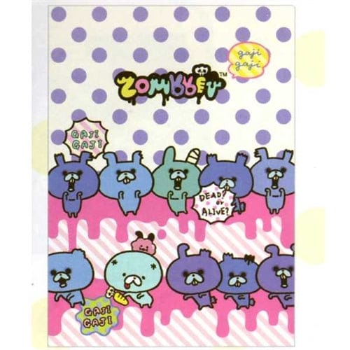 San-X Zombbit A4 2-Pocket Plastic File Folder: 2
