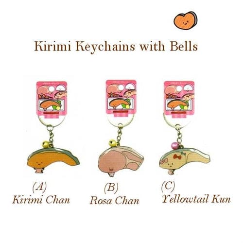 Sanrio Japan Kirimi Chan Salmon Keychain: (A)