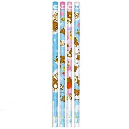 San-X Rilakkuma Blue Sky HB Lead Pencils: 4-Piece Set