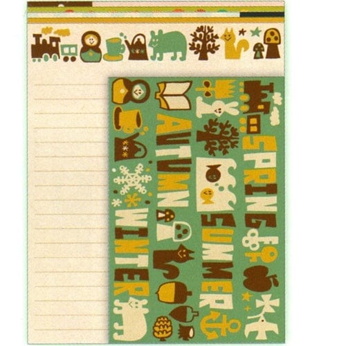 Kamio Nostalgic World Skyser Craper Five-Design Letter Set