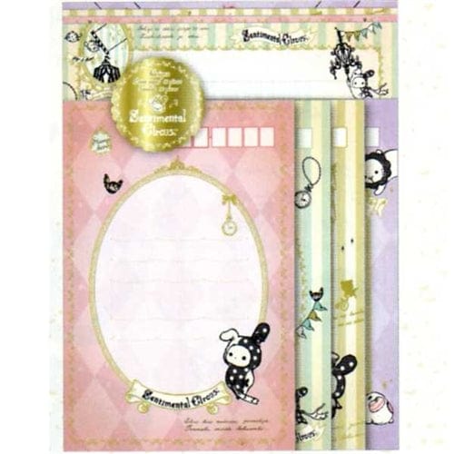 San-X Sentimental Circus Dreamy Land Quad Letter Set: Pink