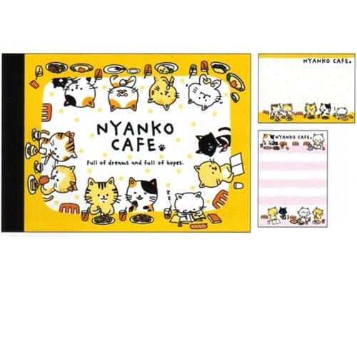 Crux Nyanko Cafe Small Memo Pad