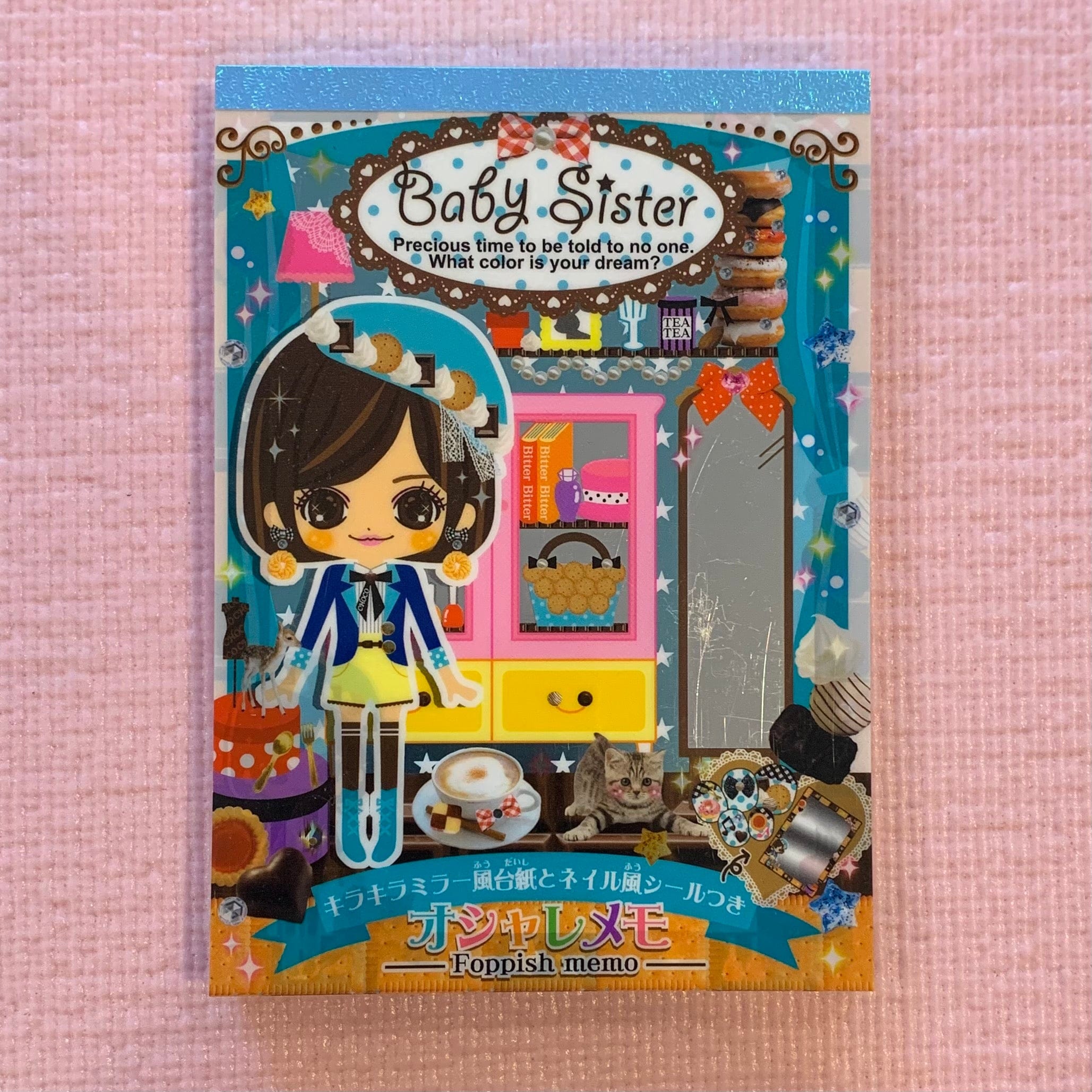 Kawaii Import Foppish Memo with Stickers: Baby Sister Bitaa Kawaii Gifts 4530344605310