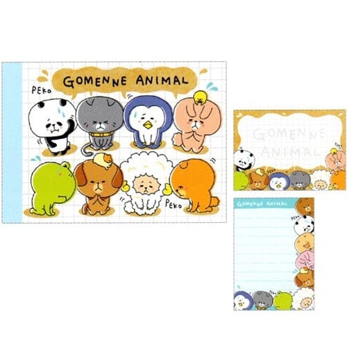 Kamio Gomenne Animal Small Memo Pad