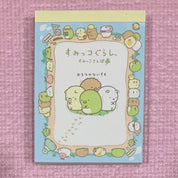 Kawaii Import San-X Sumikko Gurashi "Things in the Corner" Small Memo Pad: Park Adventure (C) Kawaii Gifts 4974413613835