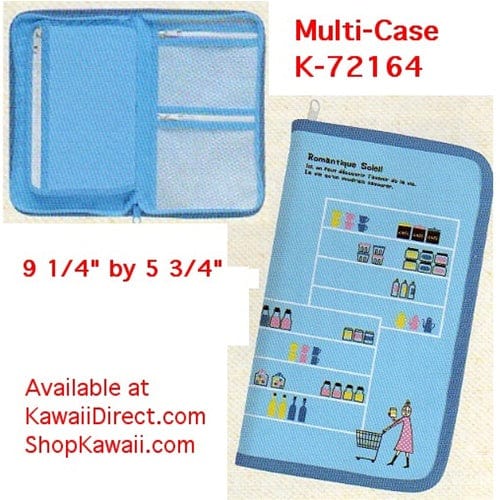 Kamio Romantique Soleil Multi-Purpose Organization Case: Blue